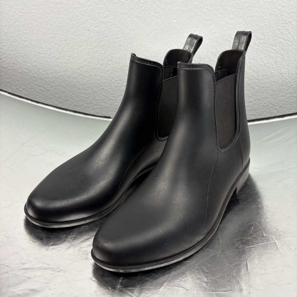 Faux Leather Black Chelsea Rain Boots - Target